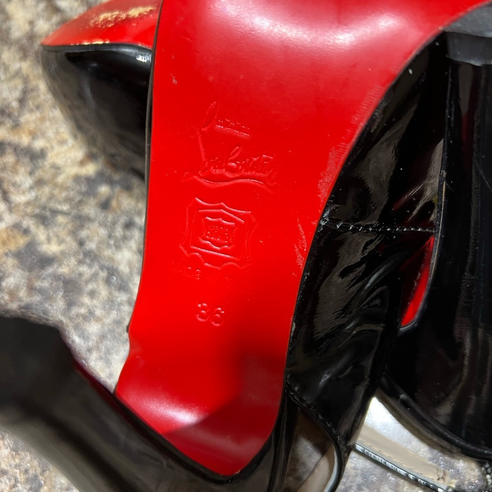 Christian Louboutin Peep Toe Slingbacks - Picture 7 of 7
